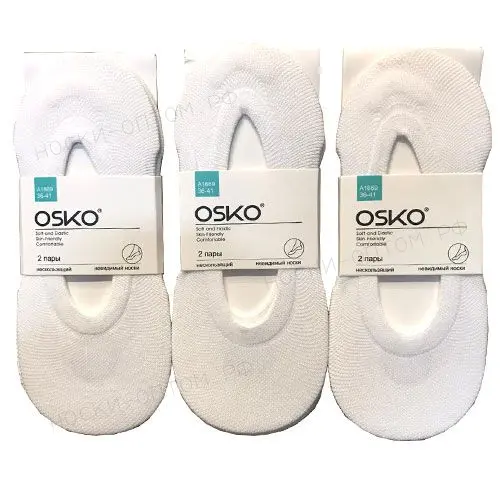 OSKO, Следки капроновые, эластьичные, сеточка, белые
