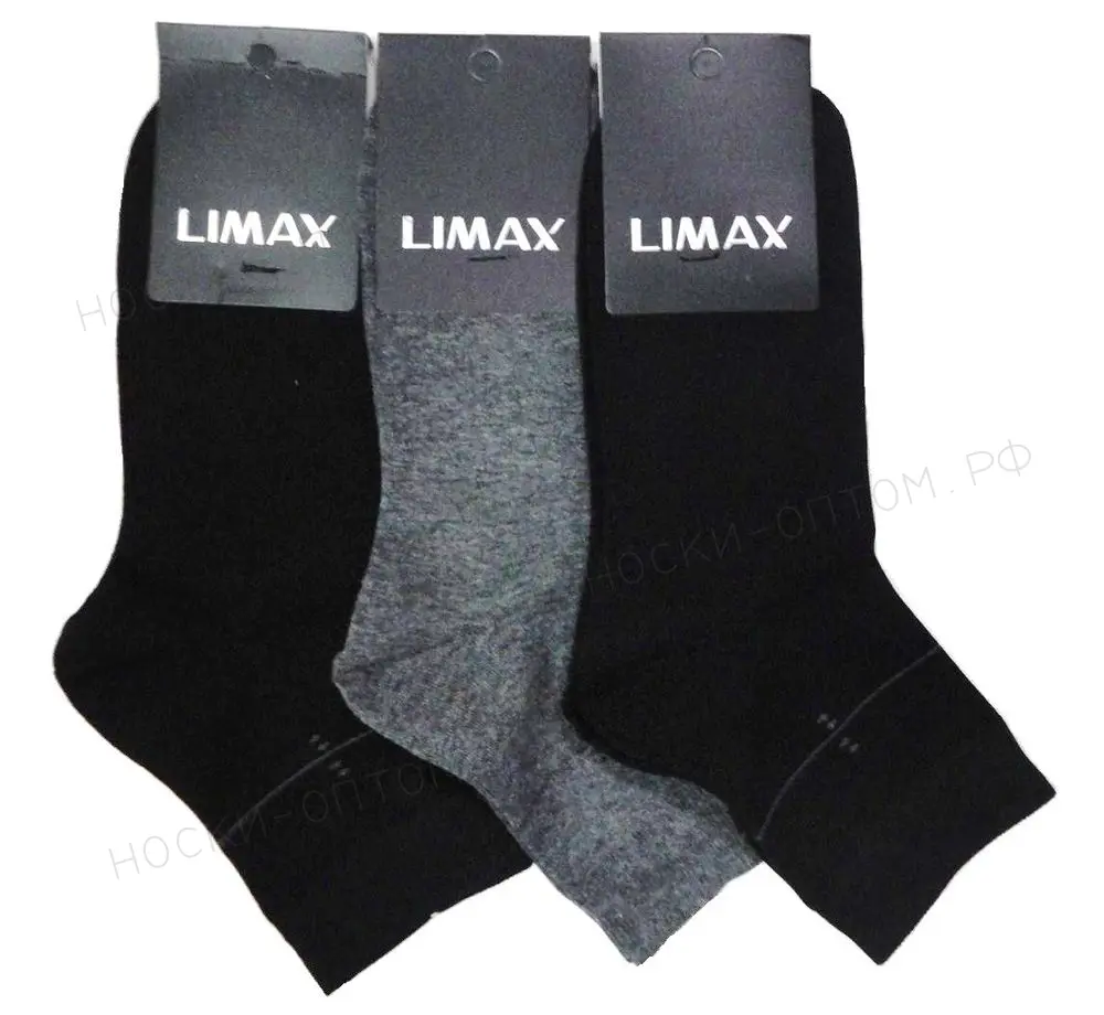 ЛИМАКС (LIMAX) Носки мужские средне-укороченные, кеттельный шов, ассорти