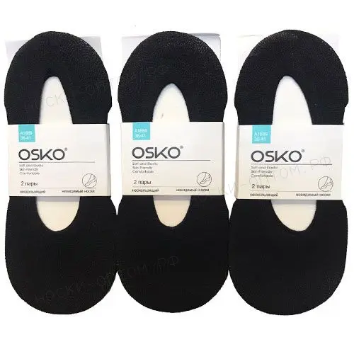 OSKO, Следки капроновые, эластичные, сеточка, черные