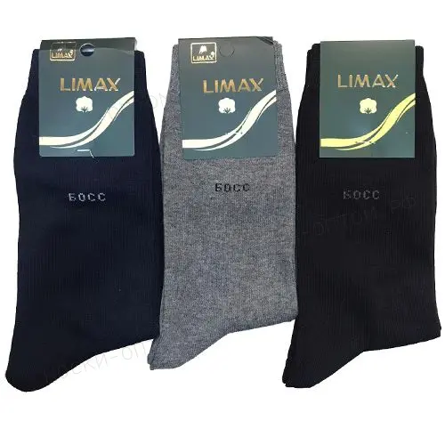 LIMAX, Носки мужские, плотные, классические, разные цвета "Босс"