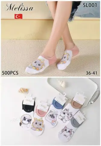 Женские следки котики Melissa, арт. SL001