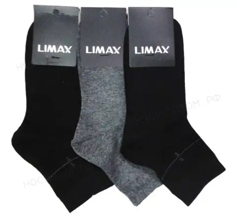 ЛИМАКС (LIMAX) Носки мужские средне-укороченные, кеттельный шов, ассорти