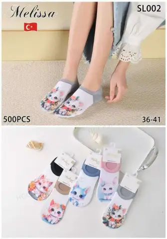 Женские следки котики Melissa, арт. SL002