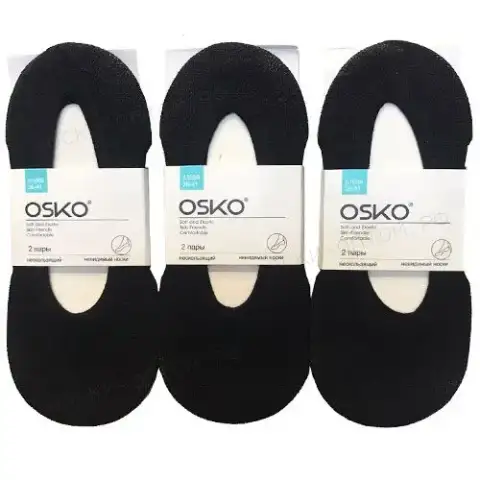 OSKO, Следки капроновые, эластичные, сеточка, черные