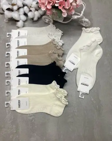 DMDBS, Носки женские, короткие, сетка выбитый рисунок, арт. в600