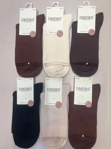 DMDBS Носки женские кашемир, классические в рубчик